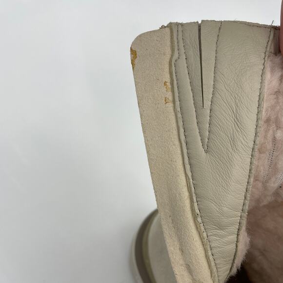 DECKERS X LAB KO-Z Chrysalis Boot Womens Size 7 Side Zip Suede Shearling Shoe - Picture 12 of 13